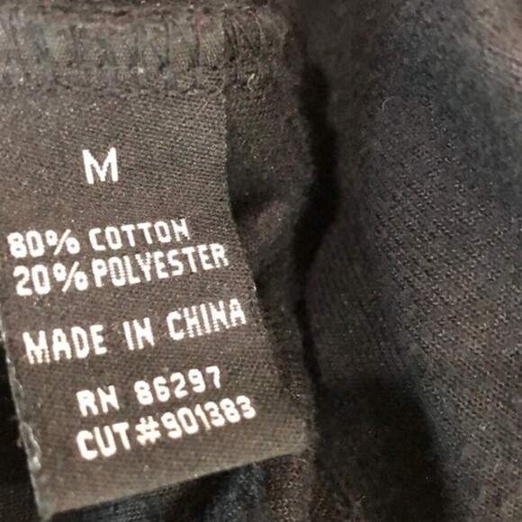 BCBGMAXAZRIA size medium designer black velour sweatpants - Picture 5 of 7